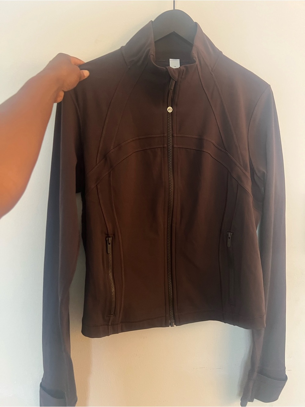 lululemon athletica Chocolate Brown Zip-Up Utility Jacket